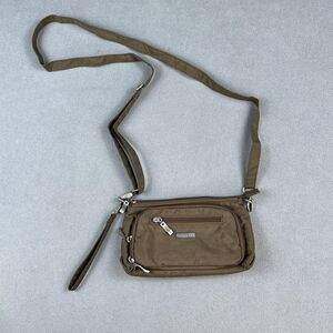Baggallini Crossbody Bag Womens Brown Nylon Convertible Wristlet Organizer